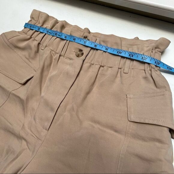 LULUS Paperbag Waist Cargo Shorts In Khaki Small - Picture 9 of 12
